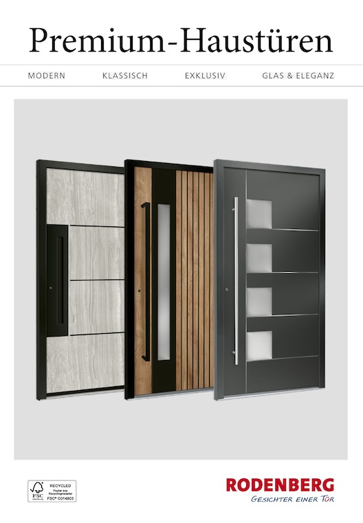 Rodenberg catalogue for premium entrance doors